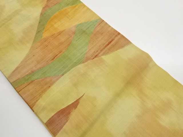 JAPANESE NAGOYA OBI / TSUMUGI / WOVEN ABSTRACT
